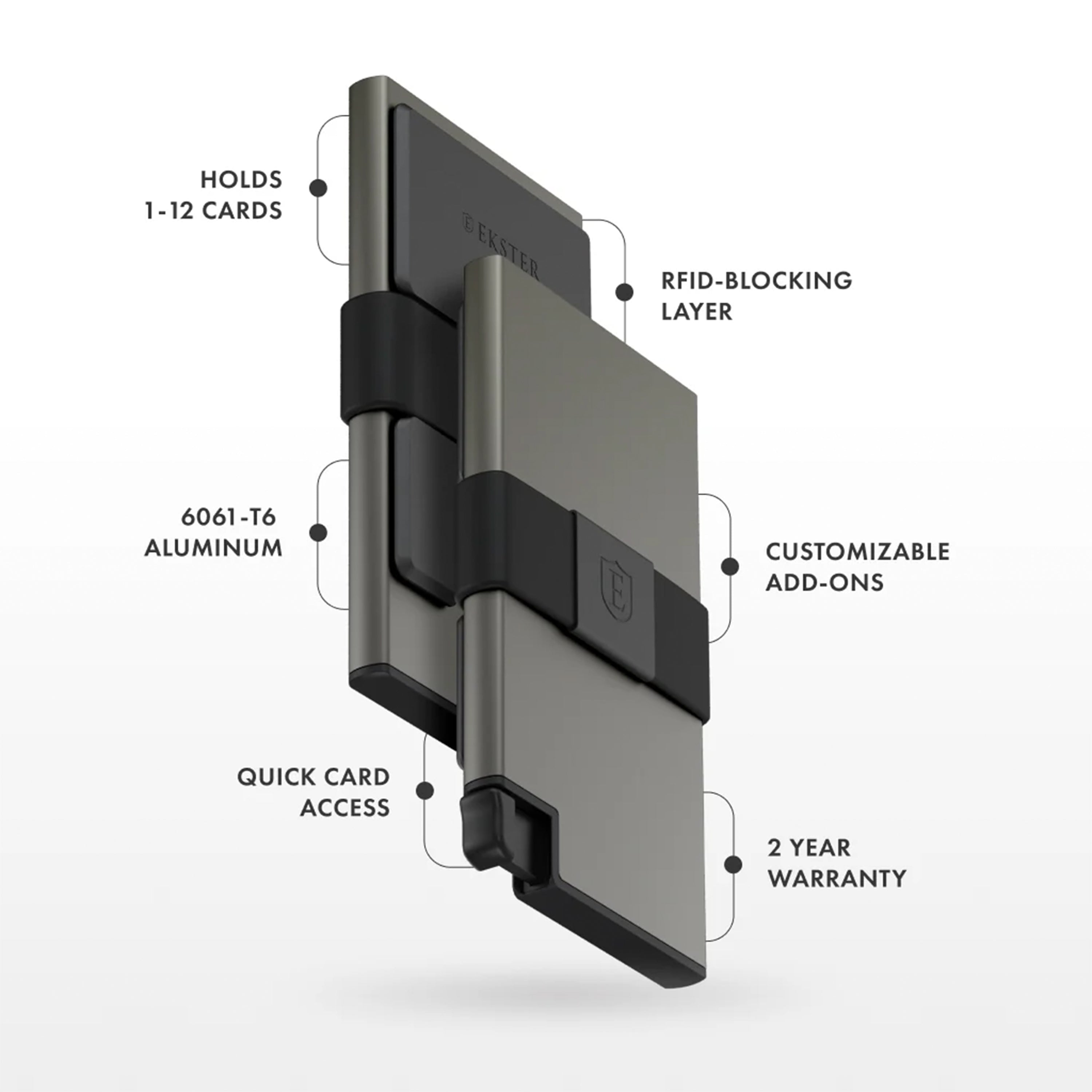 Ekster CardHolder - Sivi