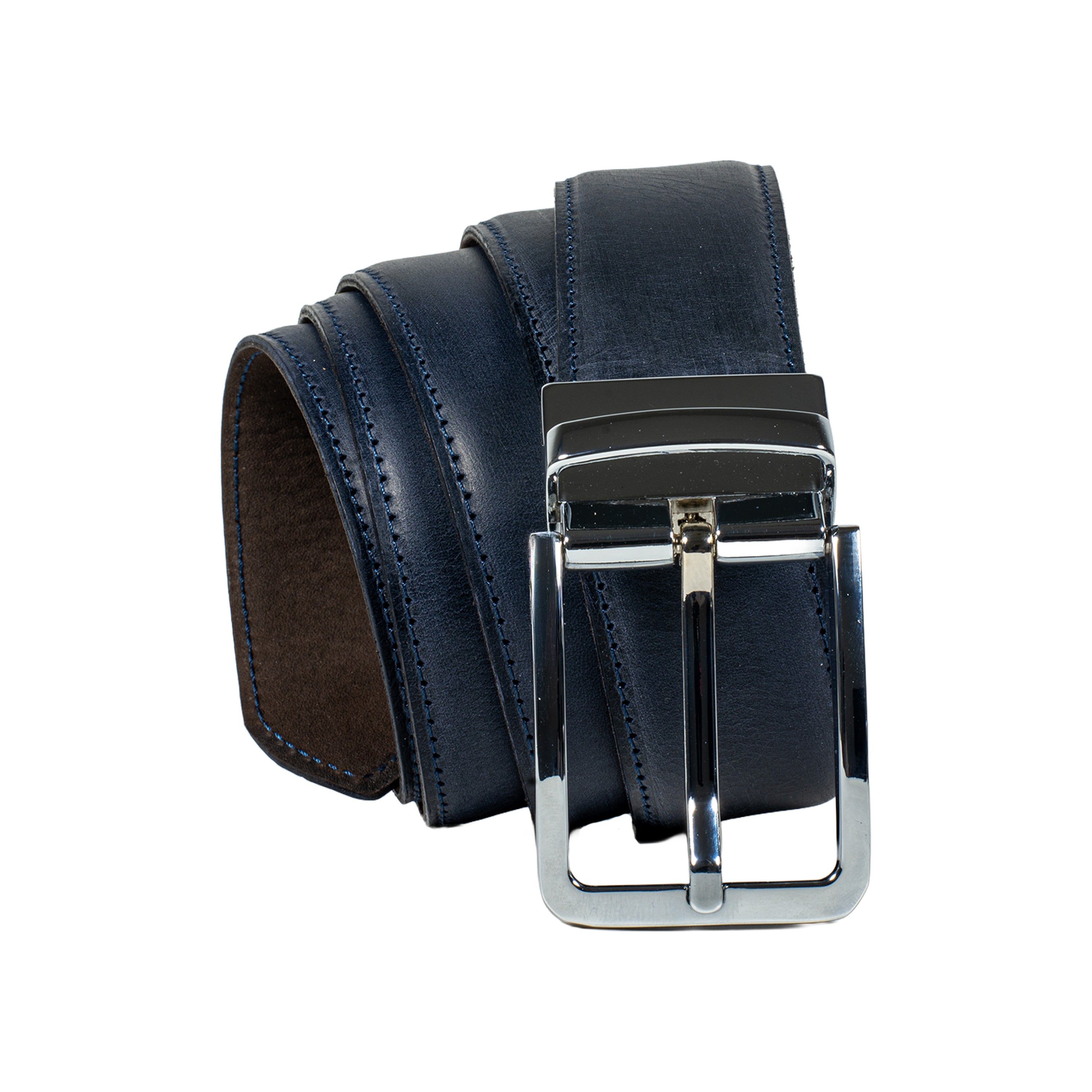 Handgefertigter Vintage-Ledergürtel aus italienischem Veg-Tanned Full-Grain-Leder mit Pull-Up-Effekt – Harmog