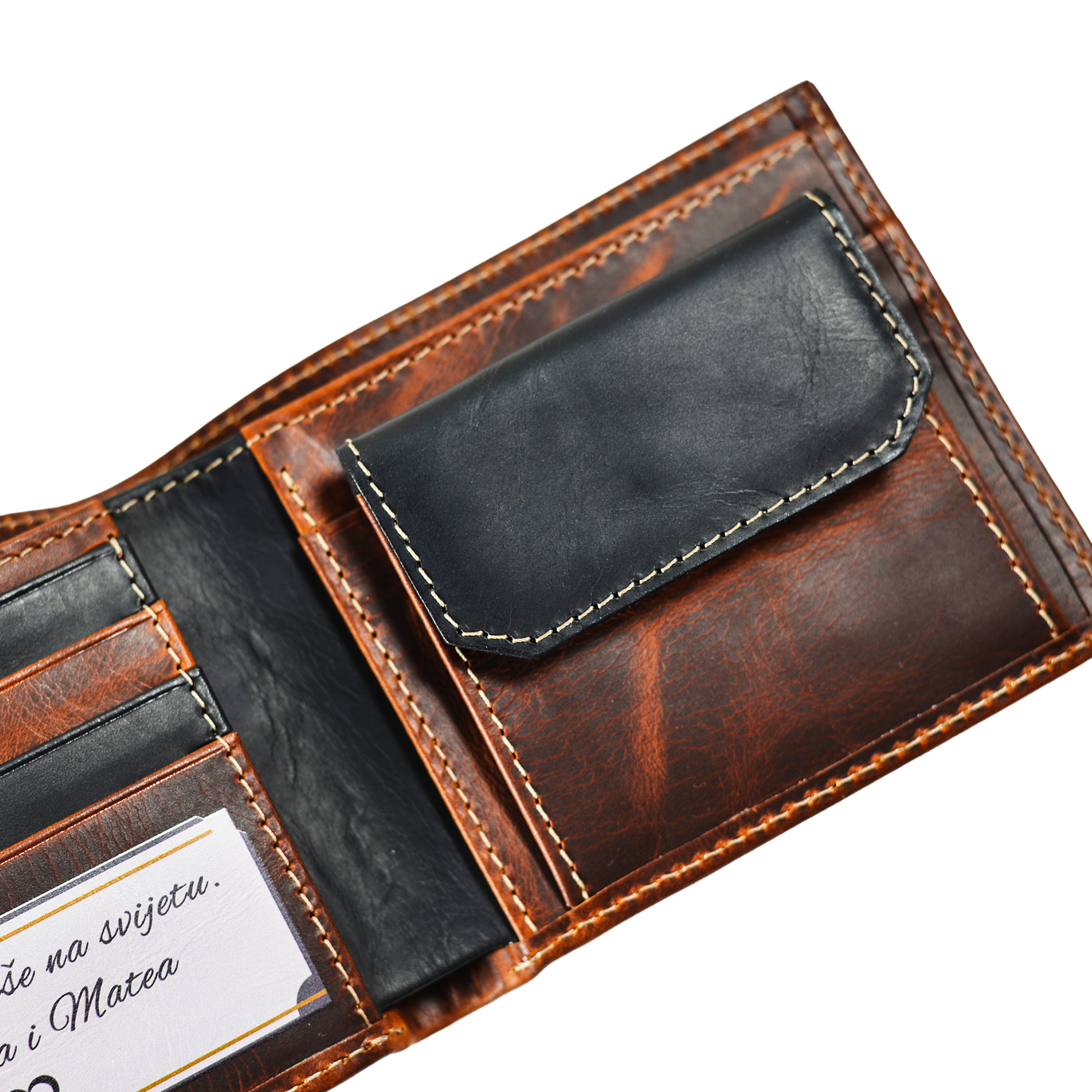 Kožni novčanik | Personalizacija u boji