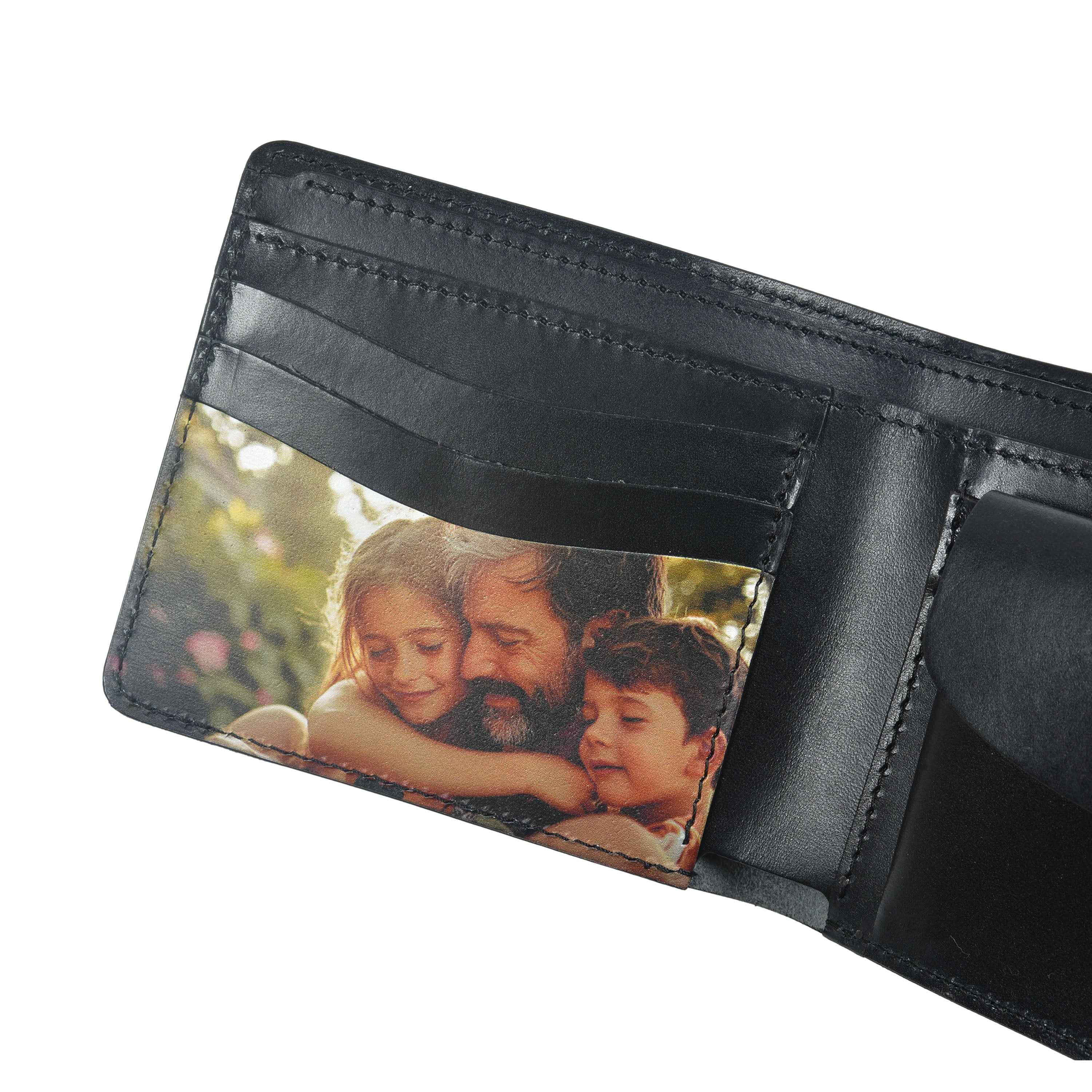 Poklon Set | Crni Novčanik + privjesak i slika po želji