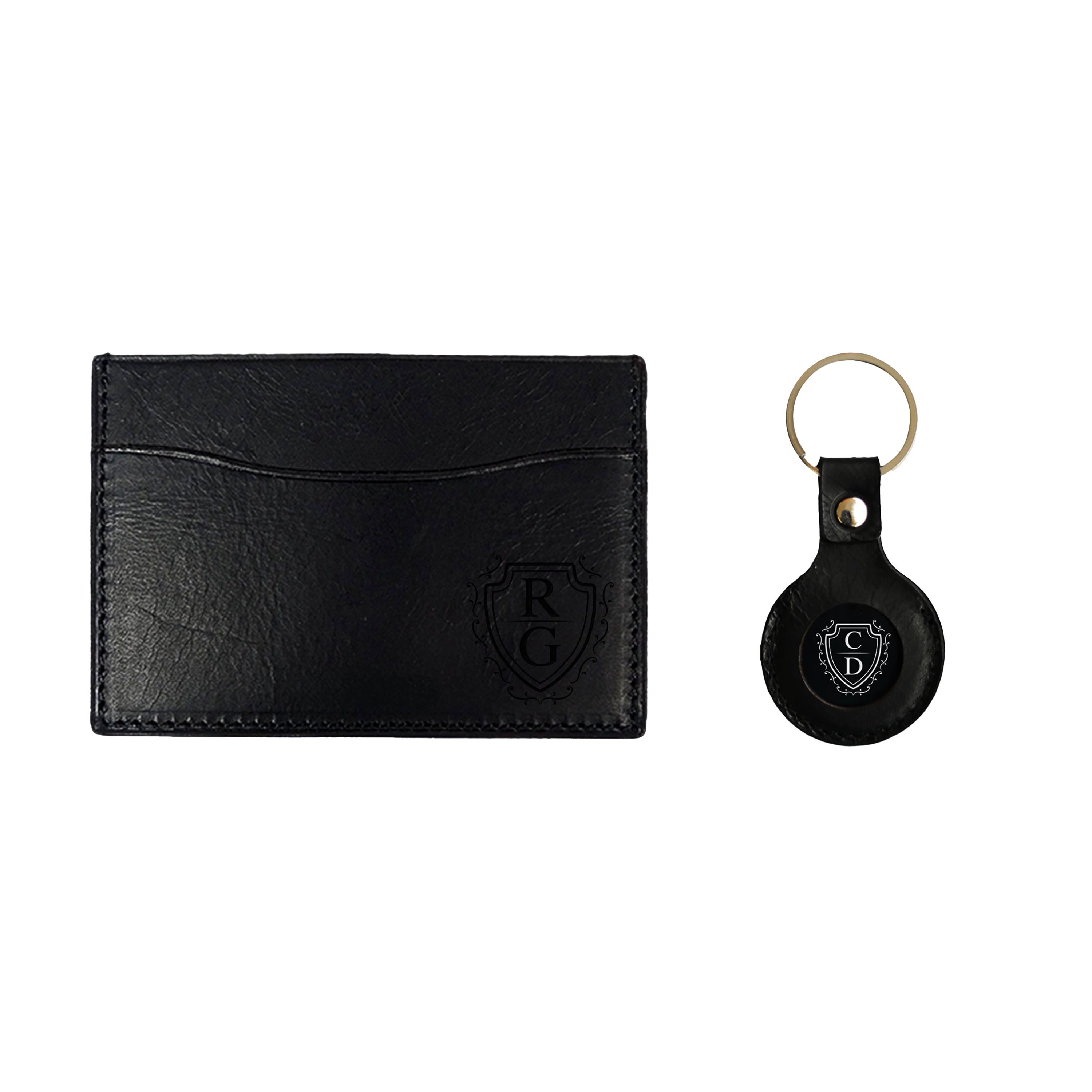 Premium Slim Kartenetui & Schlüsselanhänger Set