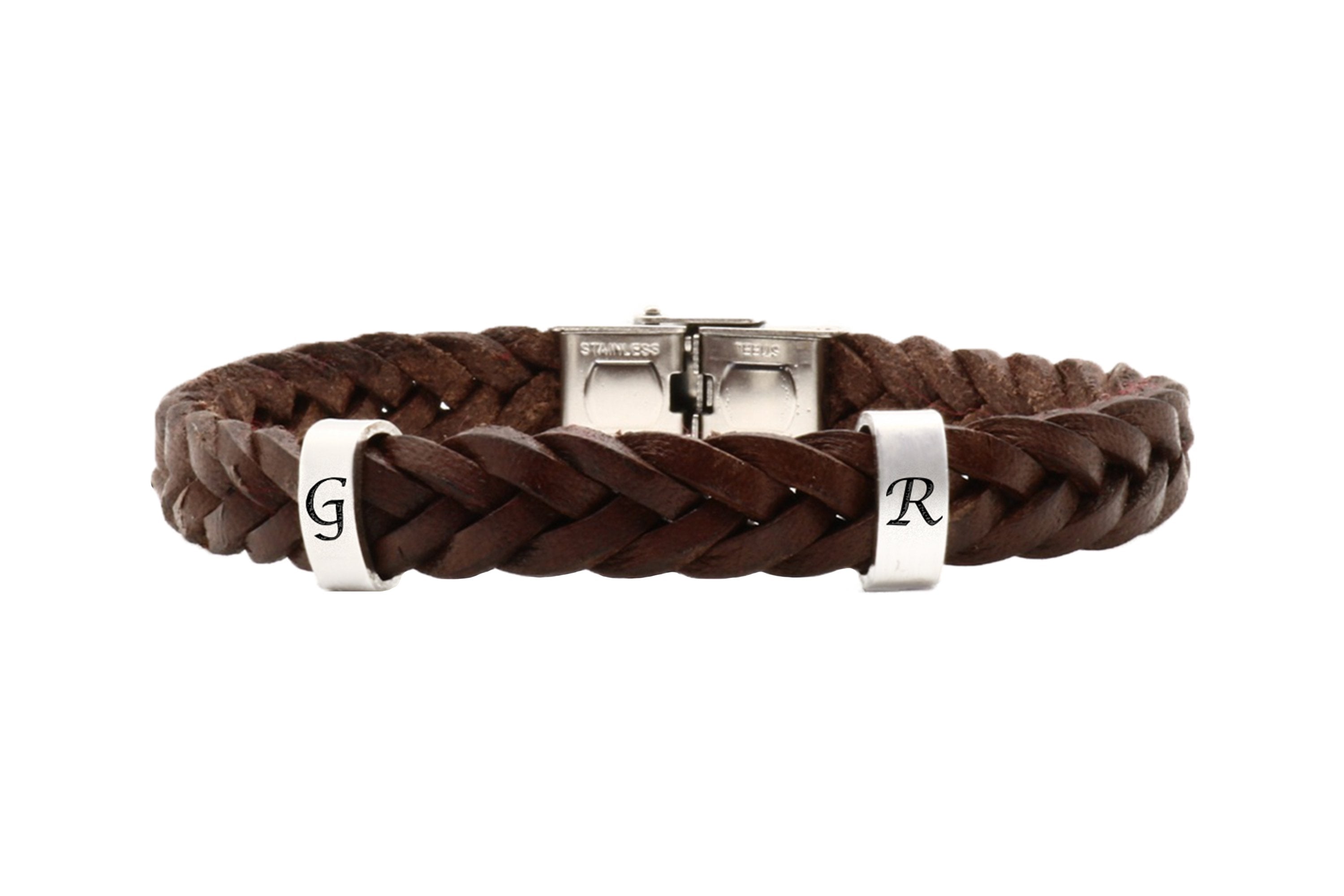 Vollgeflochtenes Lederarmband