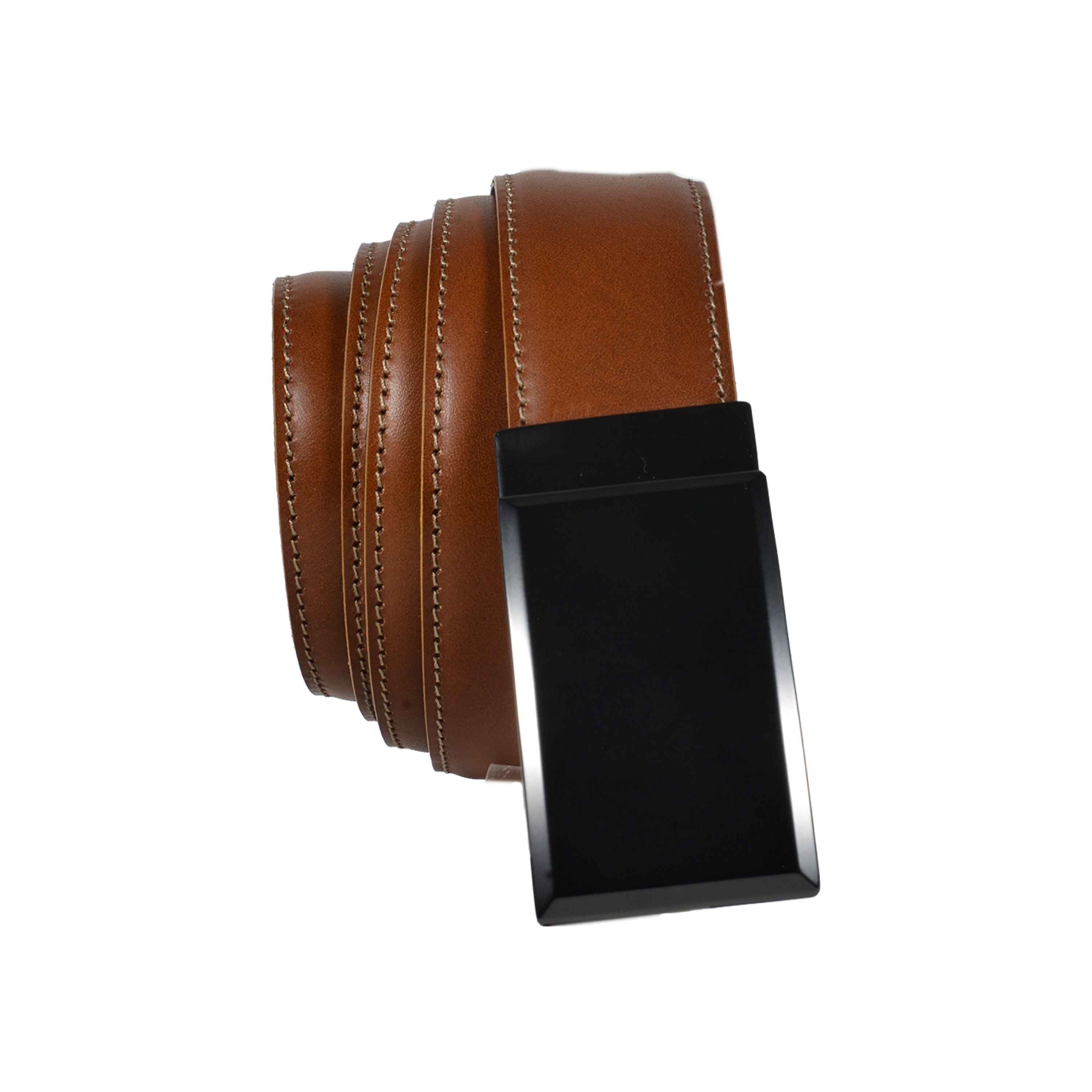 Handgefertigtes Business Line Ledergürtel-Set aus italienischem Veg-Tanned Full-Grain-Leder – Harmog