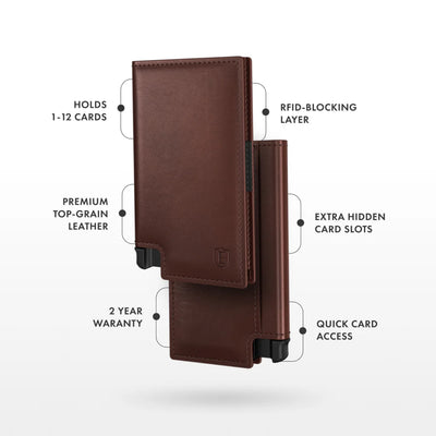Ekster - Leder Geldbörse Braun