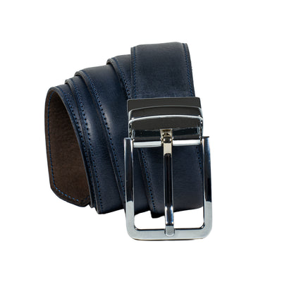 Handgefertigtes Ledergürtel-Set aus italienischem Veg-Tanned Full-Grain-Leder mit Pull-Up-Effekt – Harmog