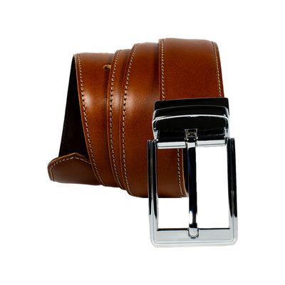 Klassischer Ledergürtel aus italienischem Veg-Tanned Full-Grain-Leder – Harmog