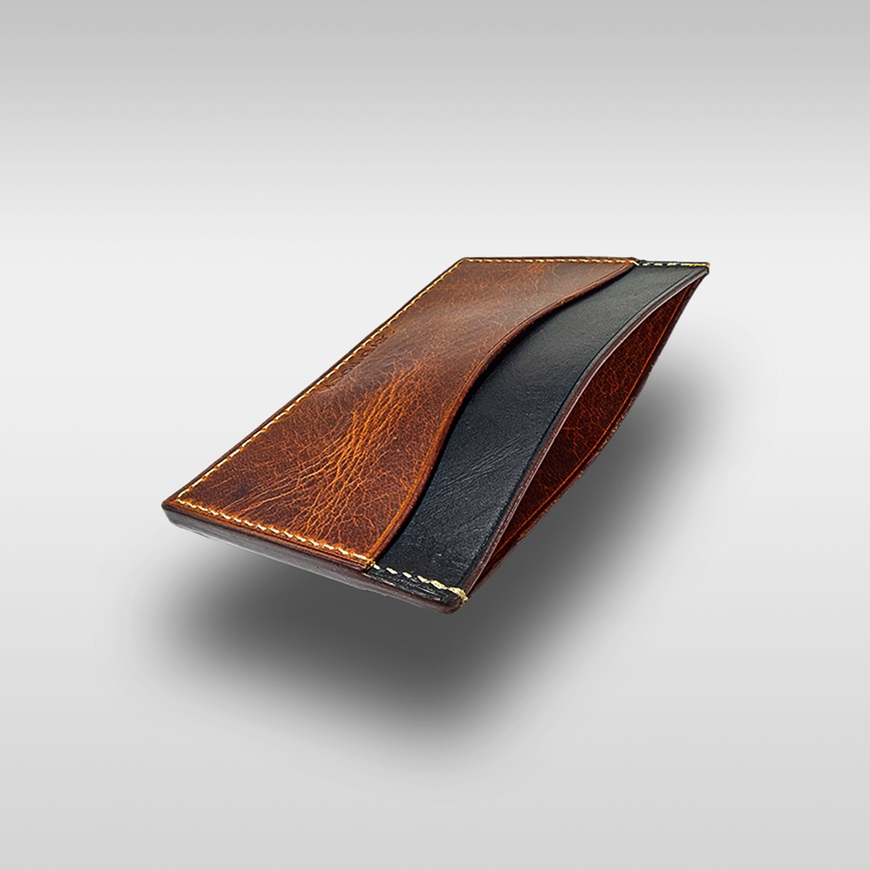 Premium Slim Kartenetui aus Vollleder