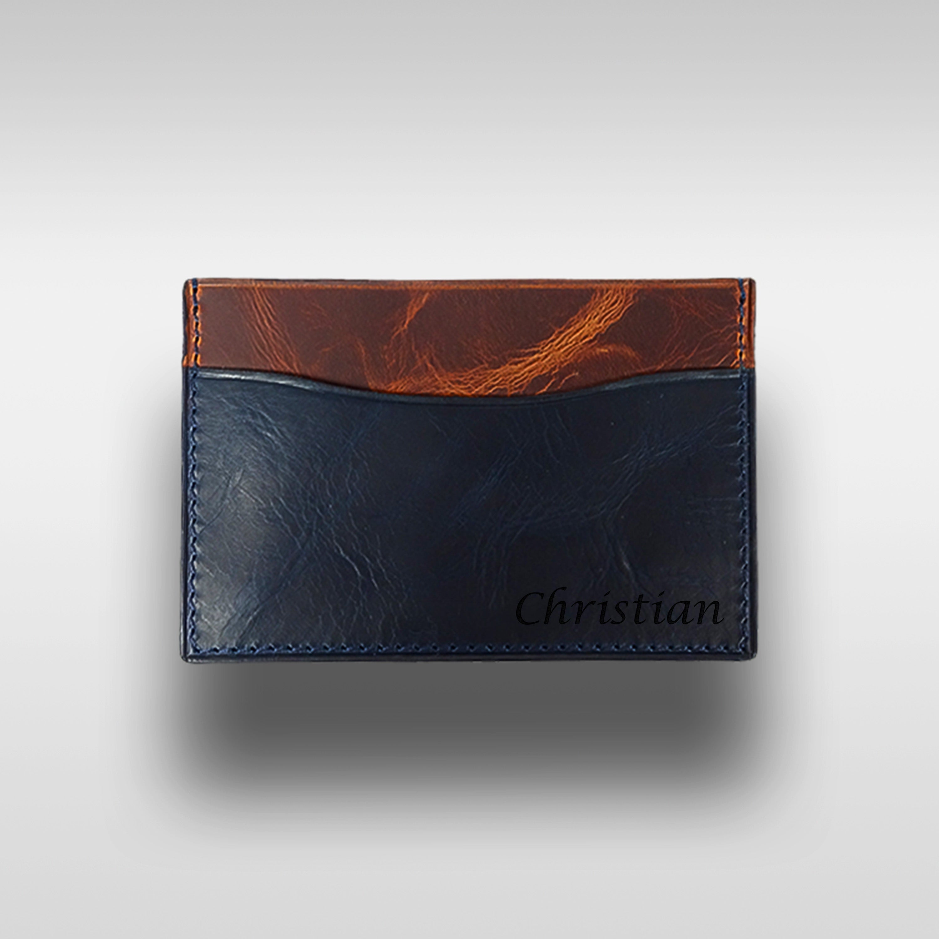 Premium Slim Kartenetui aus Vollleder