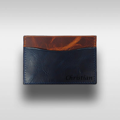 Premium Slim Kartenetui aus Vollleder