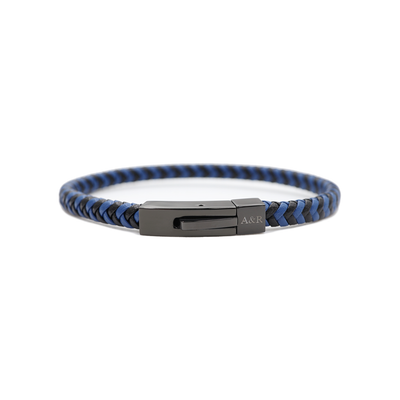 Lederarmband mit Magnetverschluss aus Stahl