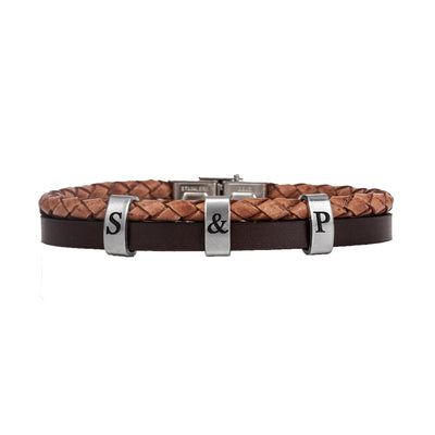 Geflochtenes Lederarmband