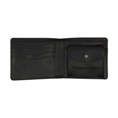 Poklon set | Kožni Novčanik + privjesak za ključeve