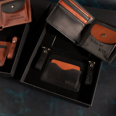 Geschenkset | Geldbörse + Etui + 2 Anhänger 