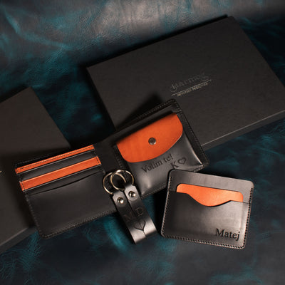 Geschenkset | Geldbörse + Etui + 2 Anhänger 